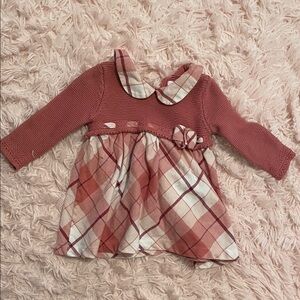 Shabby Chic Pink Plaid Kids Dress